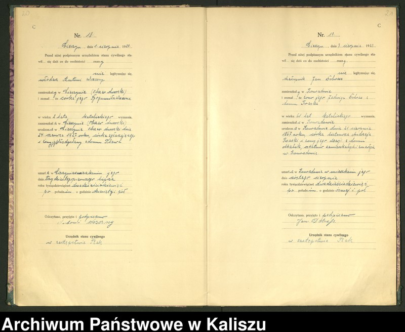 Obraz 13 z jednostki "[Księga zgonów]"