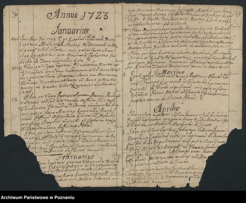 Obraz 20 z jednostki "Księga chrztów i małżeństw"