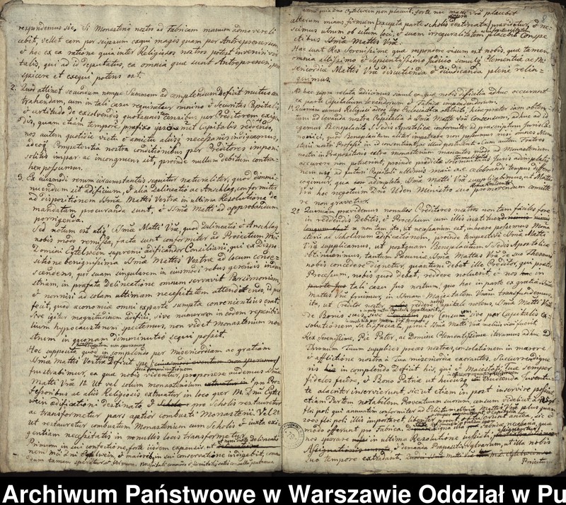 image.from.unit.number "Kopie i bruliony pism do władz pruskich w sprawie budowy nowego klasztoru w Pułtusku"