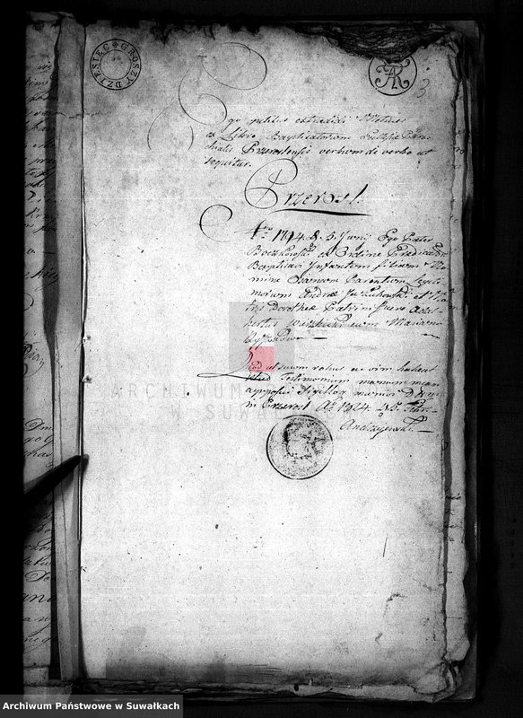 Obraz 6 z jednostki "Anekxa Urzędnika Urodzonych i Umarłych w Gminie przeroślskiej służące do akt ślubnych Urzędnika Stanu Cywilnego na rok 1814"