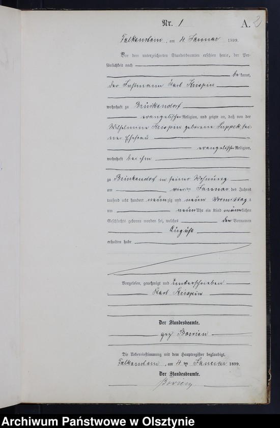 Obraz z jednostki "Geburts-Neben-Register Nr 1 - 63"