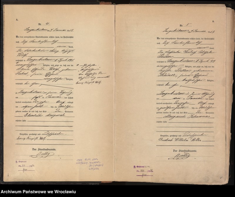 image.from.unit.number "Księga urodzeń Bielawa (Langenbielau) 1913"