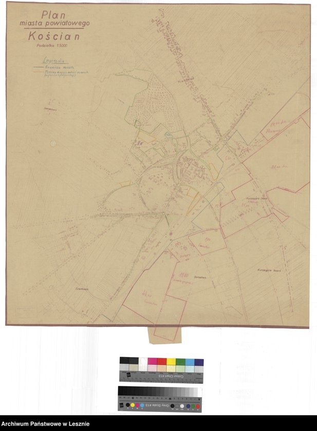 Obraz z jednostki "Kościan. Plan miasta powiatowego"
