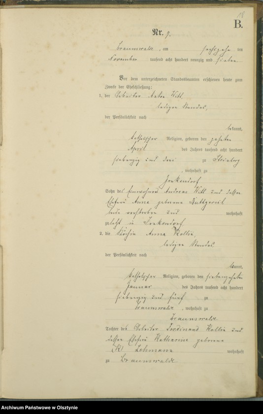 image.from.unit.number "Heiraths-Haupt-Register Nr 1 - 10"