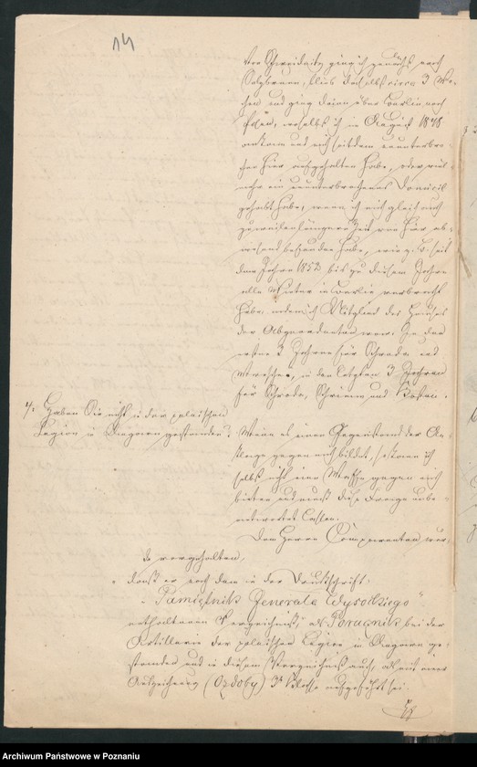 Obraz 17 z jednostki "A. betr. den polnischen Emigranten Wladislaus von Bentkowski"