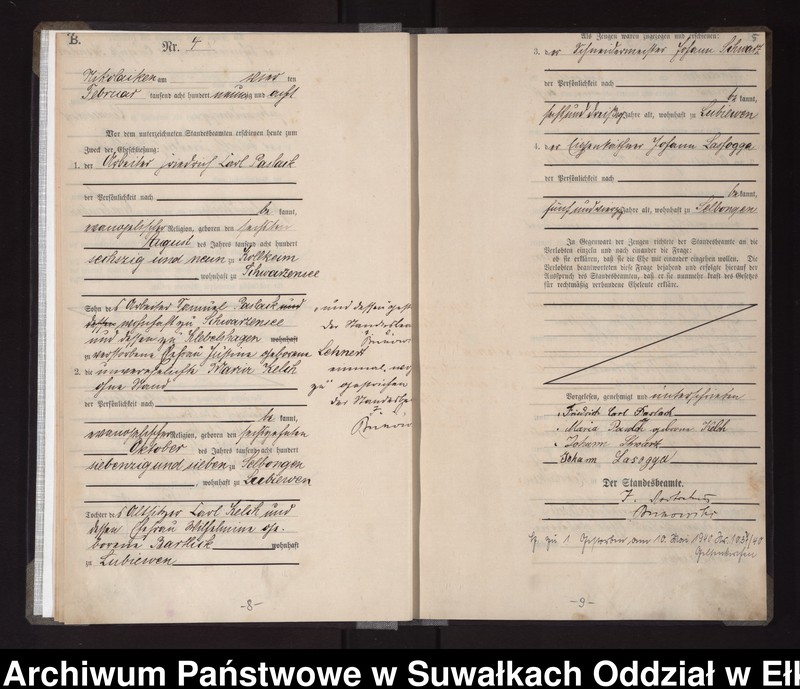 image.from.unit.number "Heiraths-Haupt-Register des Königlichen Preussischen Standes-Amtes Nikolaiken Kreis Sensburg"