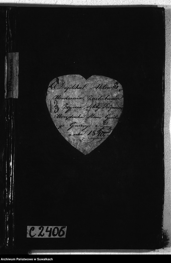 image.from.unit.number "Duplikat Aktów Urodzeń, Ślubów i Śmierci Starozakonnych Okręgu Sejny na rok 1865"
