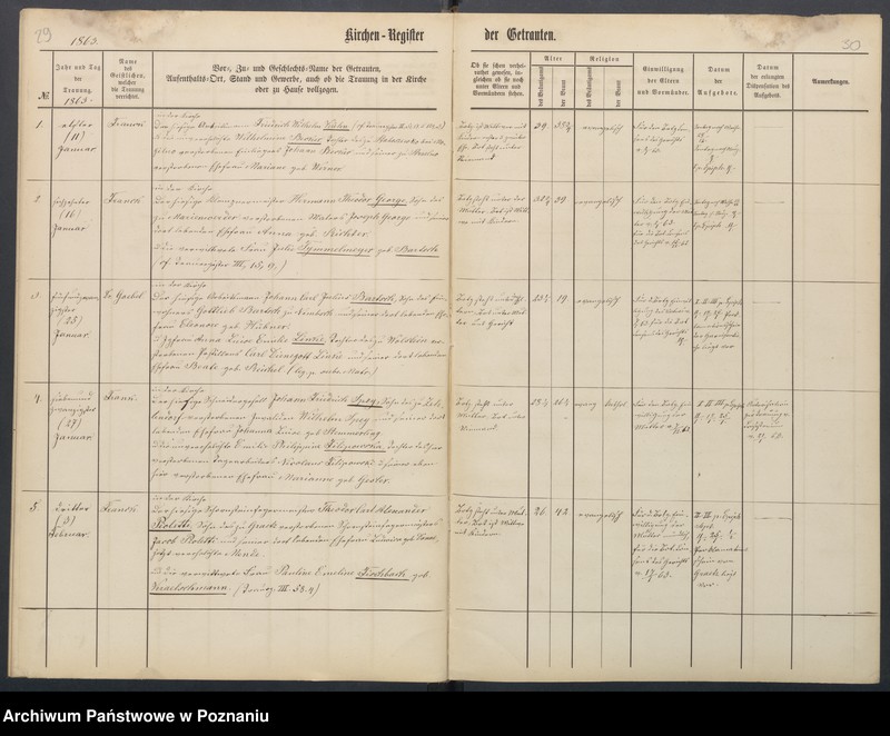 Obraz 18 z jednostki "Duplikat der Taufen, Trauungen, Begräbnisse"