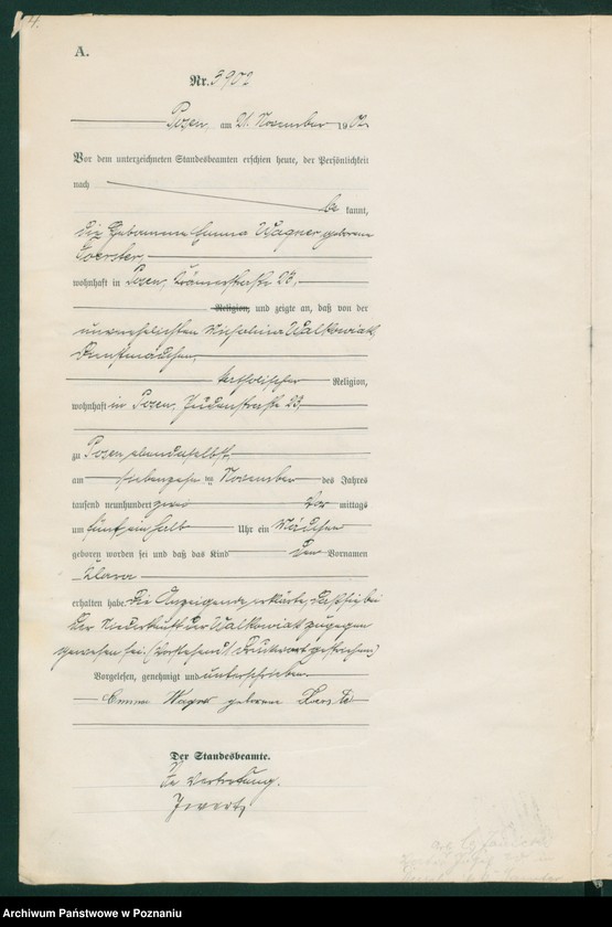 Obraz 7 z jednostki "Księga miejscowa urodzeń t. VIII"