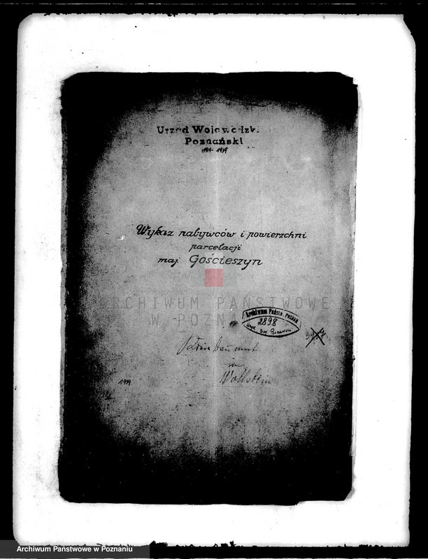 Obraz 4 z jednostki "Wykaz nabywców i powierzchni parcelacji majątku Gościeszyn powiatu wolsztyńskiego"