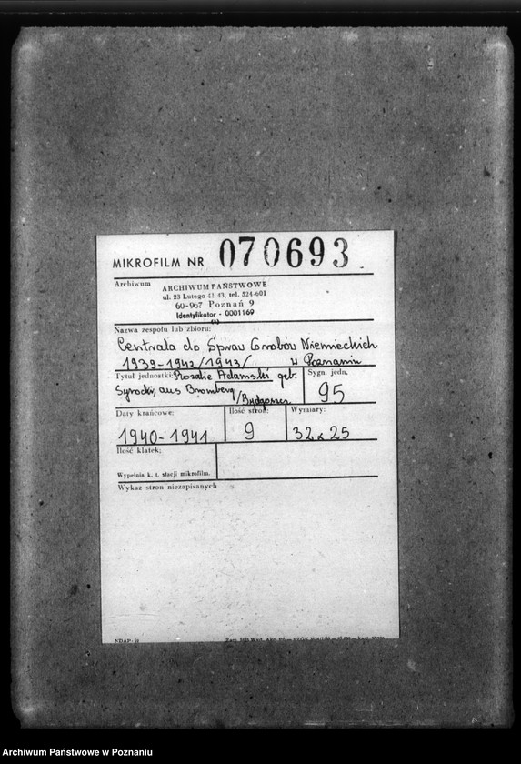 Obraz 2 z jednostki "Rozalie Adamski, geb. Syrocki, aus Bromberg (Bydgoszcz)"