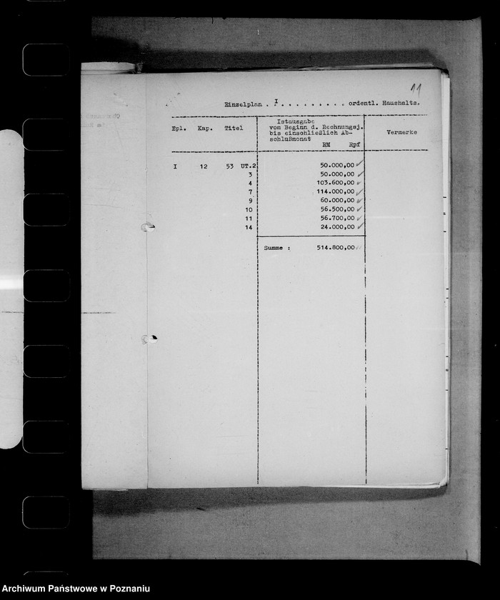 Obraz 15 z jednostki "Abschlussnachweisungen"