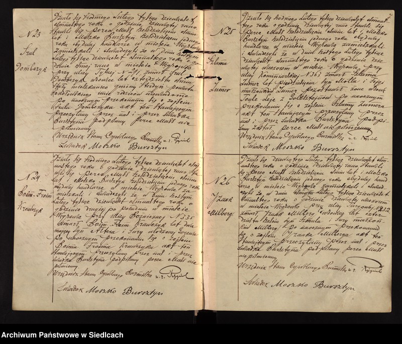 image.from.unit.number "Księga aktów zgonów wyznania mojżeszowego "