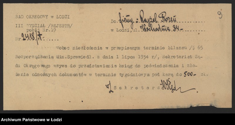 Obraz 11 z jednostki "Rajzela Rozen- sprzedaż pończoch"