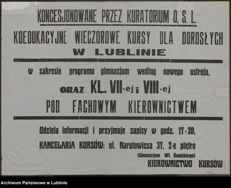 Obraz 14 z kolekcji "Edukacja i oświata na plakacie, afiszu i druku ulotnym APL111"