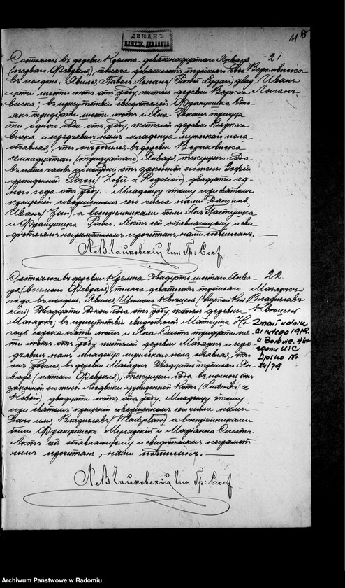 image.from.unit.number "[Duplikat akt urodzonych, zaślubionych i zmarłych parafii Krępa za 1903 rok]"