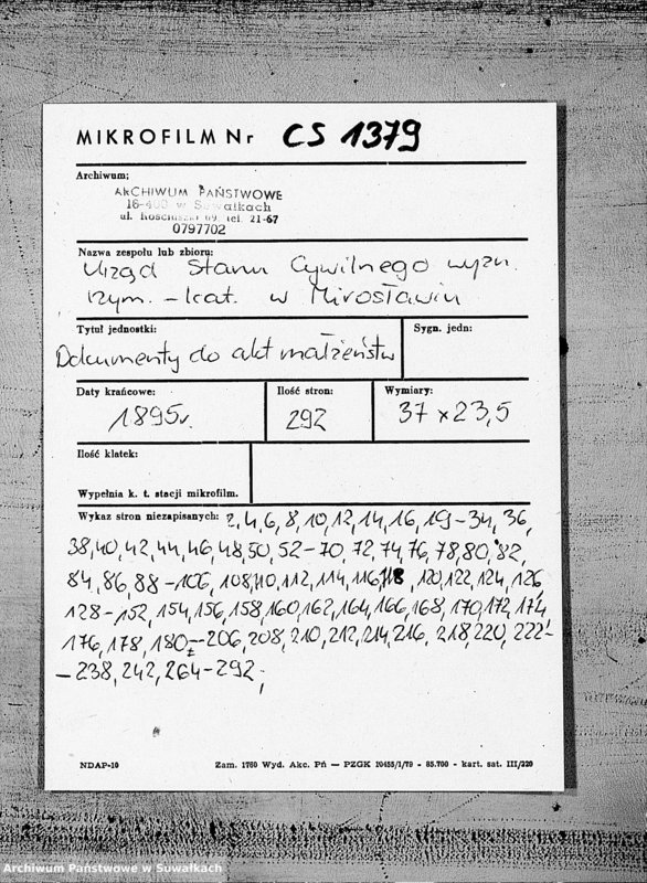 image.from.unit.number "Dokumenty Miroslavskago Rimsko-Katoličeskago Prichoda k aktam brakosočetavšichsja za 1895 god"
