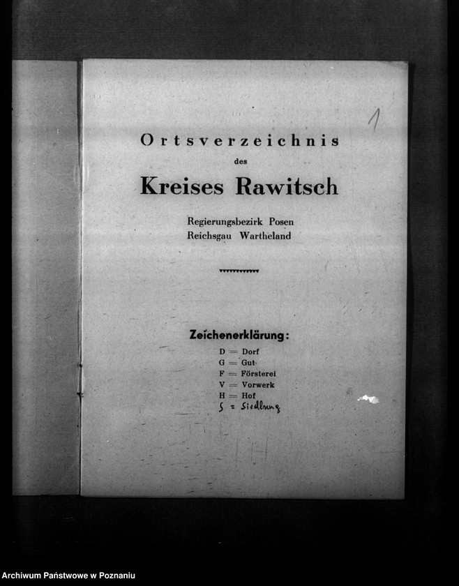 Obraz 5 z jednostki "Ortsverzeichnis des Kreises Rawitsch"