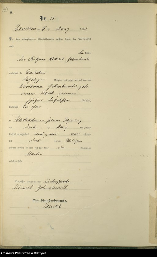 image.from.unit.number "Geburts-Haupt-Register Nr 5 - 84"