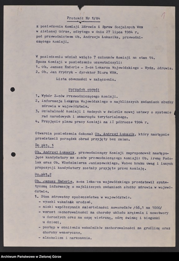 image.from.unit.number "Protokóły z posiedzeń Komisji Zdrowia i Spraw Socjalnych"