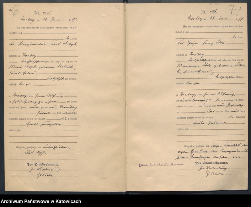 Obraz 7 z jednostki "Księga urodzeń nr 400-799"