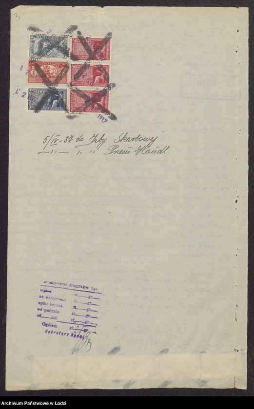 Obraz 5 z jednostki "Symcha Gewirc- wyrób i sprzedaż towarów bawełnianych"