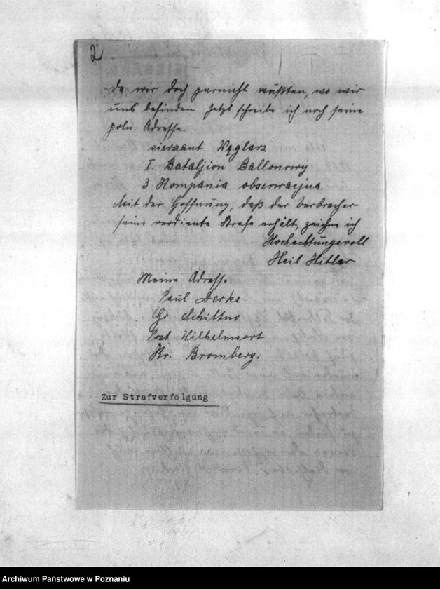 Obraz 6 z jednostki "Zur Mitteilung an des Oberkommander der Wehrmacht für event. Strafverfolgung polnischer Soltaten"