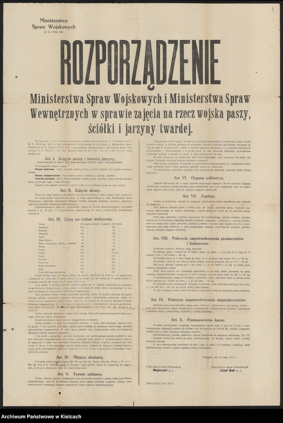 Obraz 5 z kolekcji "Palkaty, odezwy, obwieszczenia111"