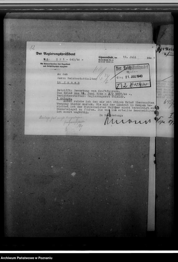 Obraz 17 z jednostki "Bewerbungen um Anstellung im öffentlichen Dienst"