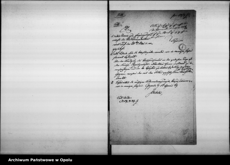 Obraz 5 z jednostki "Acta des Magistrats zu Oppeln betreffend die Ergänzungswahl der Stadtverordneten pro 1849/ 50"