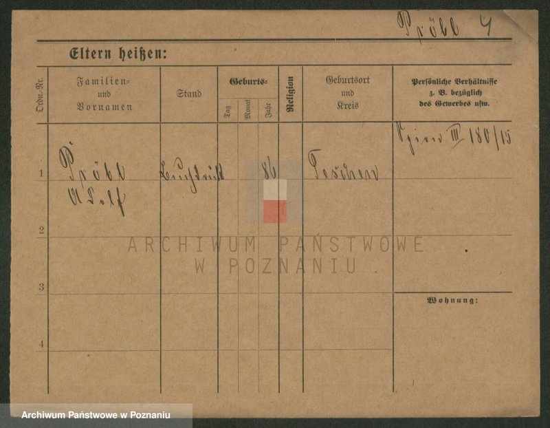 Obraz 6 z jednostki "Prebel - Preuss (żonaci - samotni mężczyźni)"