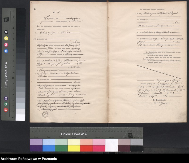 Obraz 3 z jednostki "Księga miejscowa małżeństw"