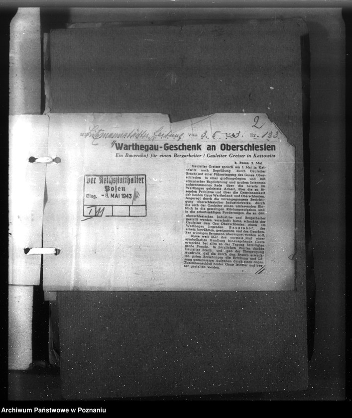 Obraz 6 z jednostki "Wycinki prasowe dotyczące Kraju Warty"