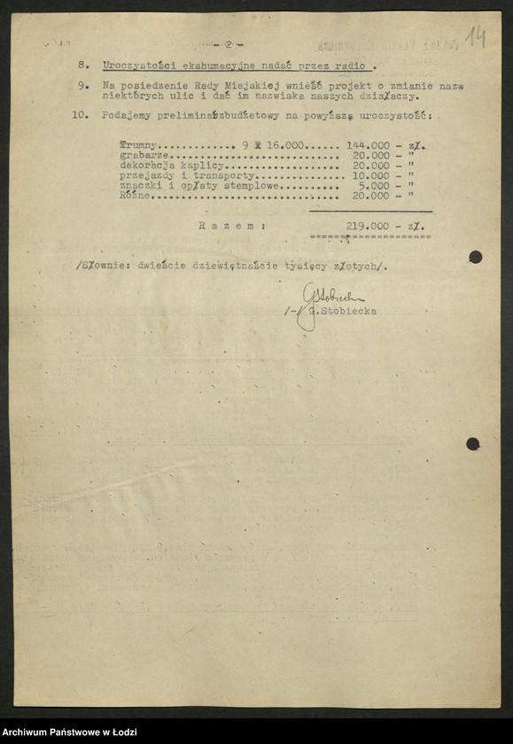 Obraz 15 z jednostki "Protokoły z posiedzeń Sekretariatu KŁ"