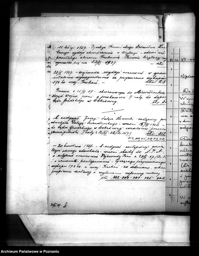 Obraz 12 z jednostki "Jerzy Nałęcz-Kunowski z Łobżenicy, skarga do NTA na orzeczenie Urzędu Wojewódzkiego z dnia 23,II,37 w sprawie przymusowego wykupu"