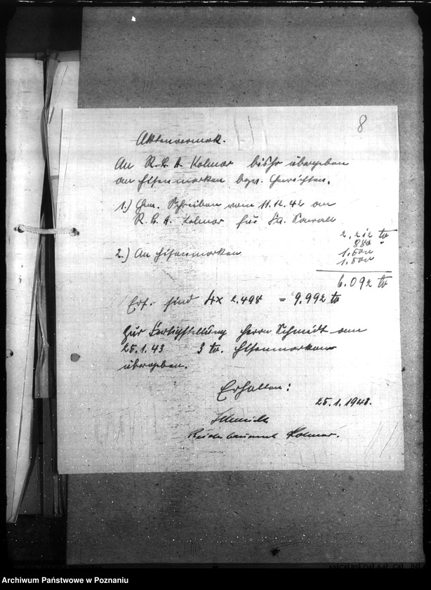 Obraz 12 z jednostki "Althütte- Kreis Scharnikau, Nordwalde, Kreis Obornik, Feldhei, Kreis Obornik (budowy na rzecz policji)"