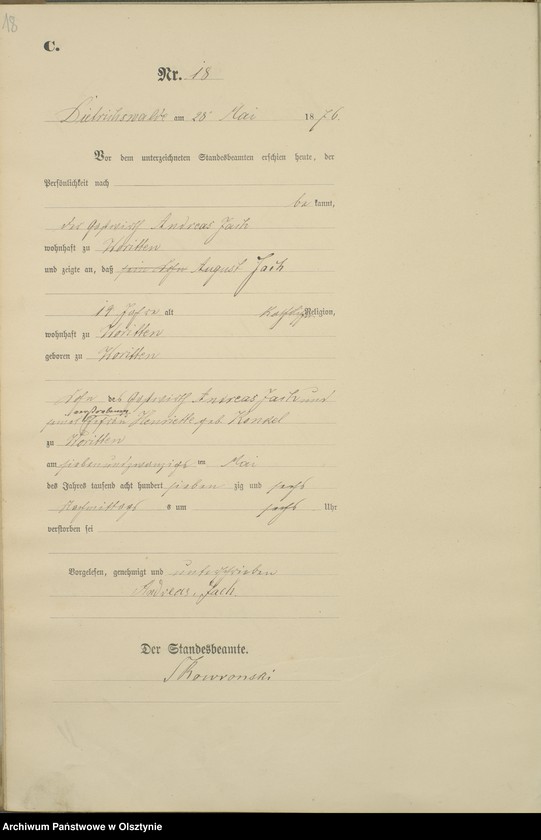 image.from.unit.number "Sterbe-Haupt-Register Nr 1 - 51"