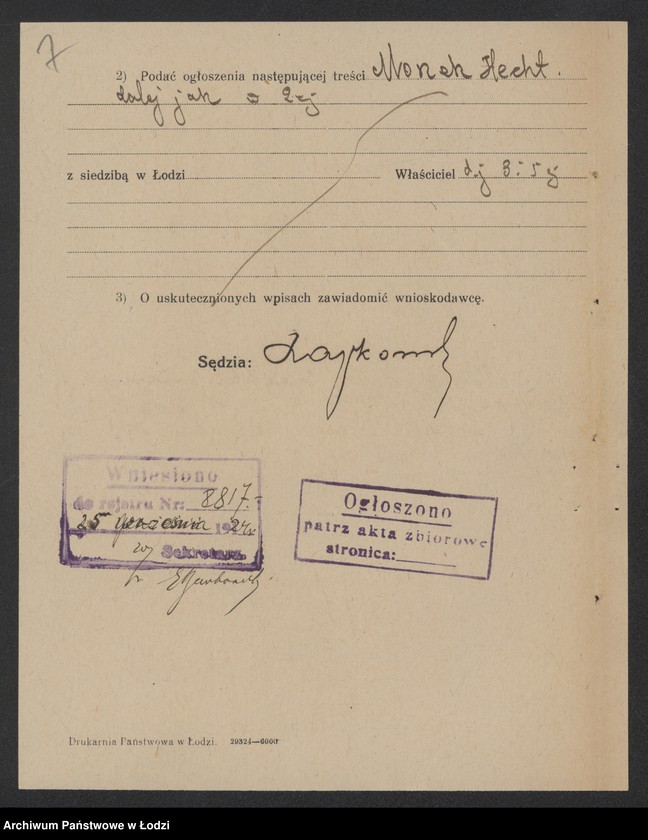 Obraz 9 z jednostki "Hecht Moszek – sprzedaż mięsa"