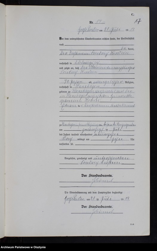image.from.unit.number "Sterbe-Neben-Register Nr 1 - 21 [ Księga zgonów - wtóropis ]"