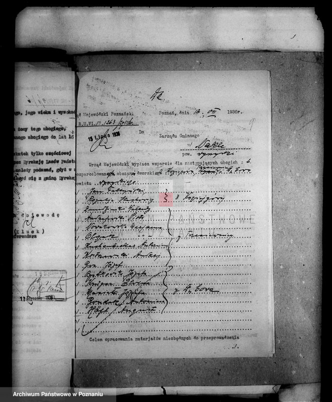 Obraz 13 z jednostki "Rozrachunek z gminą Nakło odnośnie rozparcelowanych obszarów dworskich Trzeciewnica i Koziagóra oraz części majątku Dębowo i Chrząstowo powiatu wyrzyskiego"