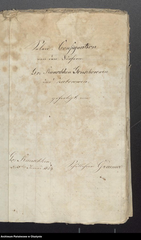 image.from.unit.number "Seelen Register des Kirchspiels Passenheim / za lata 1822-1831 brak, z 1821 r. jedynie Saborowen, z 1833 r.-tylko Gilgenau/"