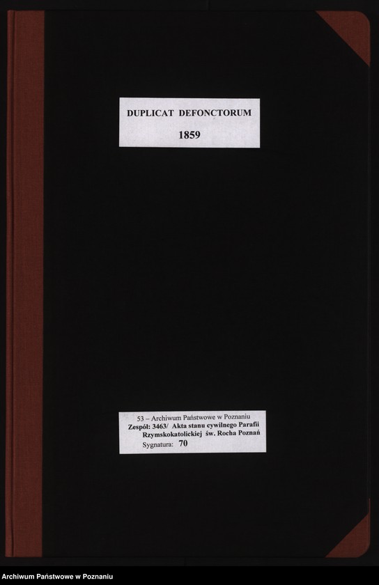 Obraz 2 z jednostki "Duplicat defunctorum"