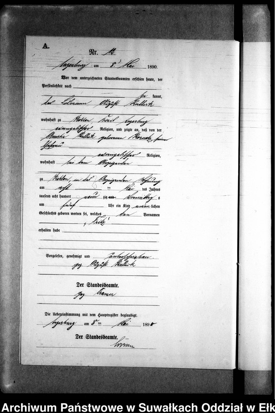 image.from.unit.number "Geburts-Neben-Register des Preussischen Standes-Amtes Kehlen Kreis Angerburg"