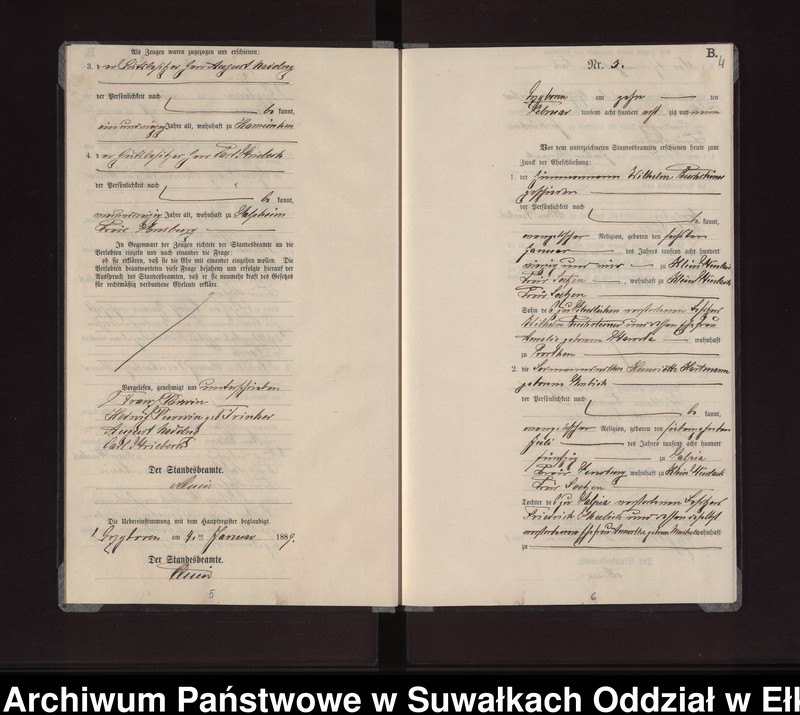 image.from.unit.number "Heiraths-Neben-Register des Preussischen Standes-Amtes Gross Stürlack Kreis Loetzen"