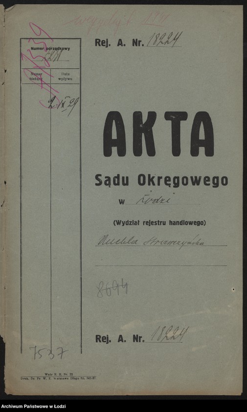 Obraz 2 z jednostki "Chaja Ruchla Strawczyńska – pracownia bielizny i drobna sprzedaż galanterii"