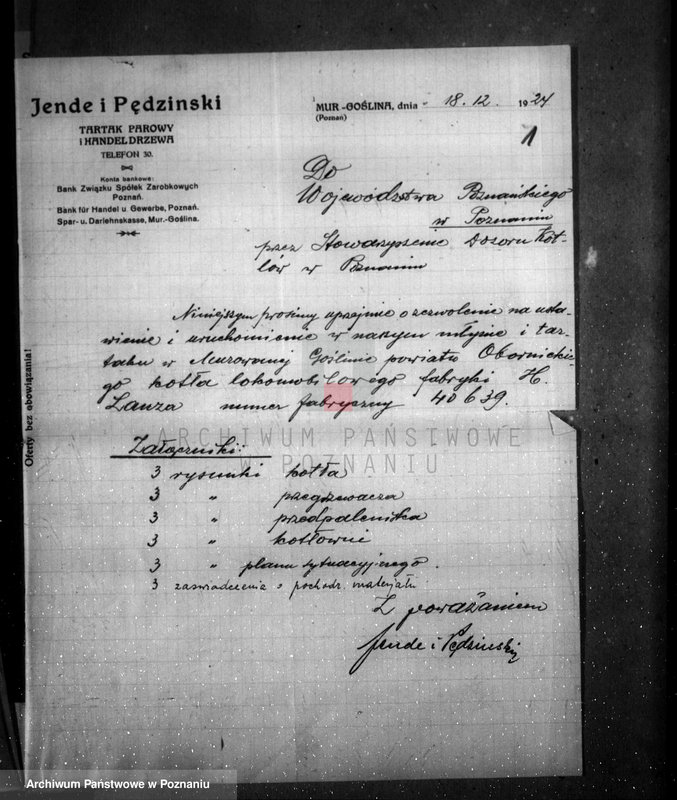 Obraz 5 z jednostki "Tartak i młyn Murowana Goślina, pow. obornicki własność Jende i Pędziński nr woj. 5775"