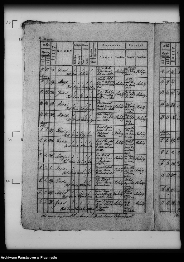 Obraz 13 z jednostki "[Kopie ksiąg metrykalnych parafii Nahujowice (dekanat Drohobycz)]"