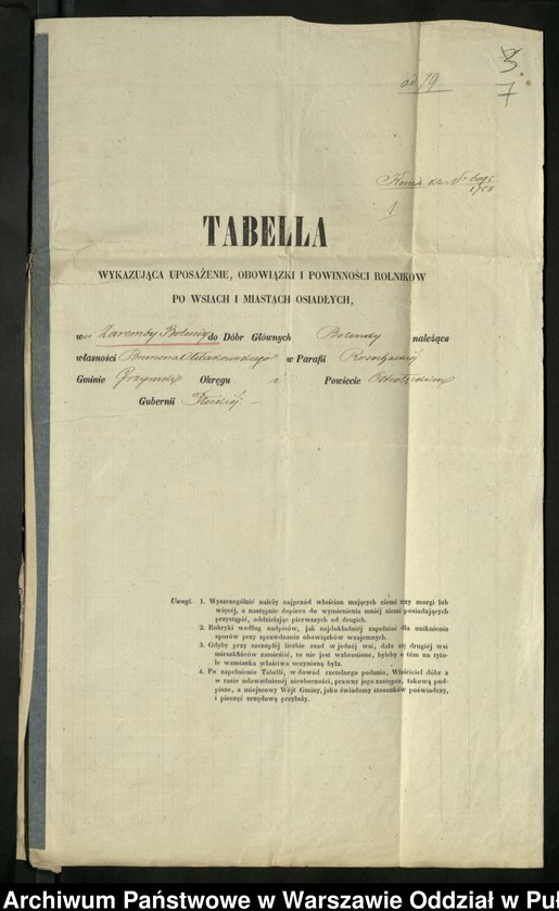 image.from.unit.number "O urządzaniu chłopów byłej rządowej wsi kolonialnej Brańszczyk, gm. Brańszczyk, wchodzącej przy opublikowaniu ważnych dekretów z dnia 19 lutego, 12 marca 1864 rok"
