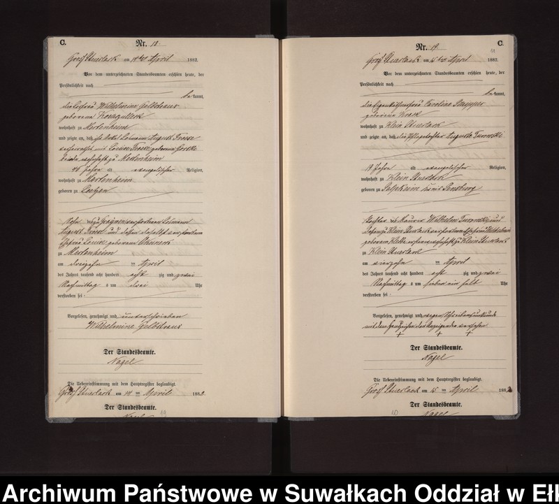 image.from.unit.number "Sterbe-Neben-Register des Preussischen Standes-Amtes Gross Stüerlack Kreis Loetzen"