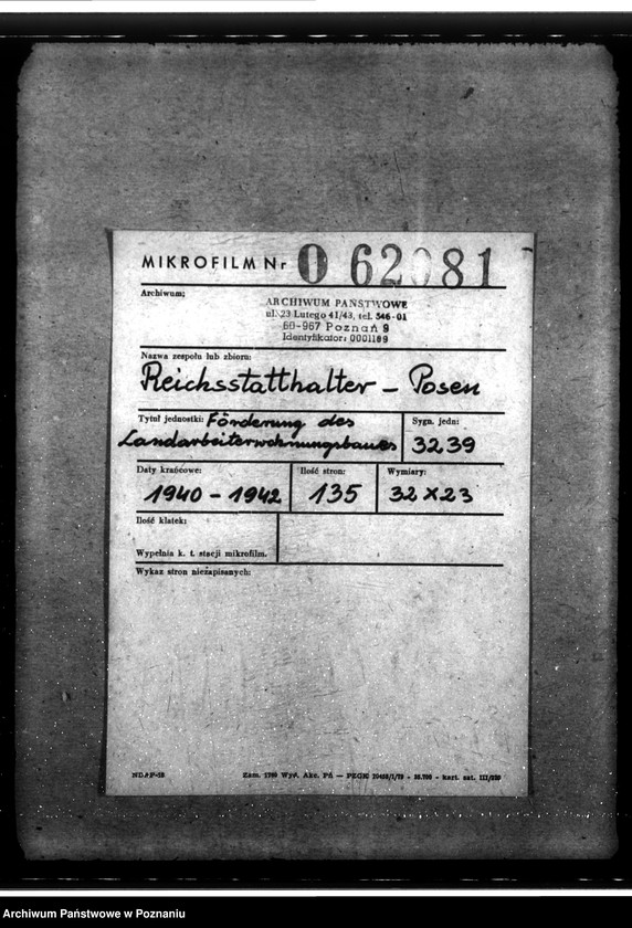 Obraz 2 z jednostki "Förderung des Landarbeiterwohnungsbaues"